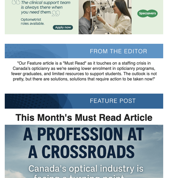 Canada’s optical industry is at a turning point – Eyewatch | June 18, 2025